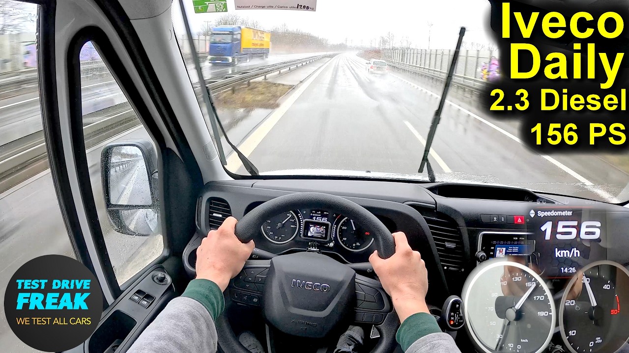 2025 Iveco Daily 35-160 (156 PS) TOPSPEED POV 🚐 Autobahn Drive | NO SPEED LIMIT