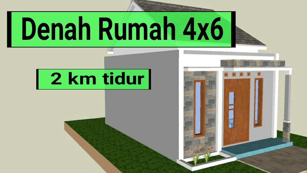 House Ideas │DENAH RUMAH UKURAN 4x6
