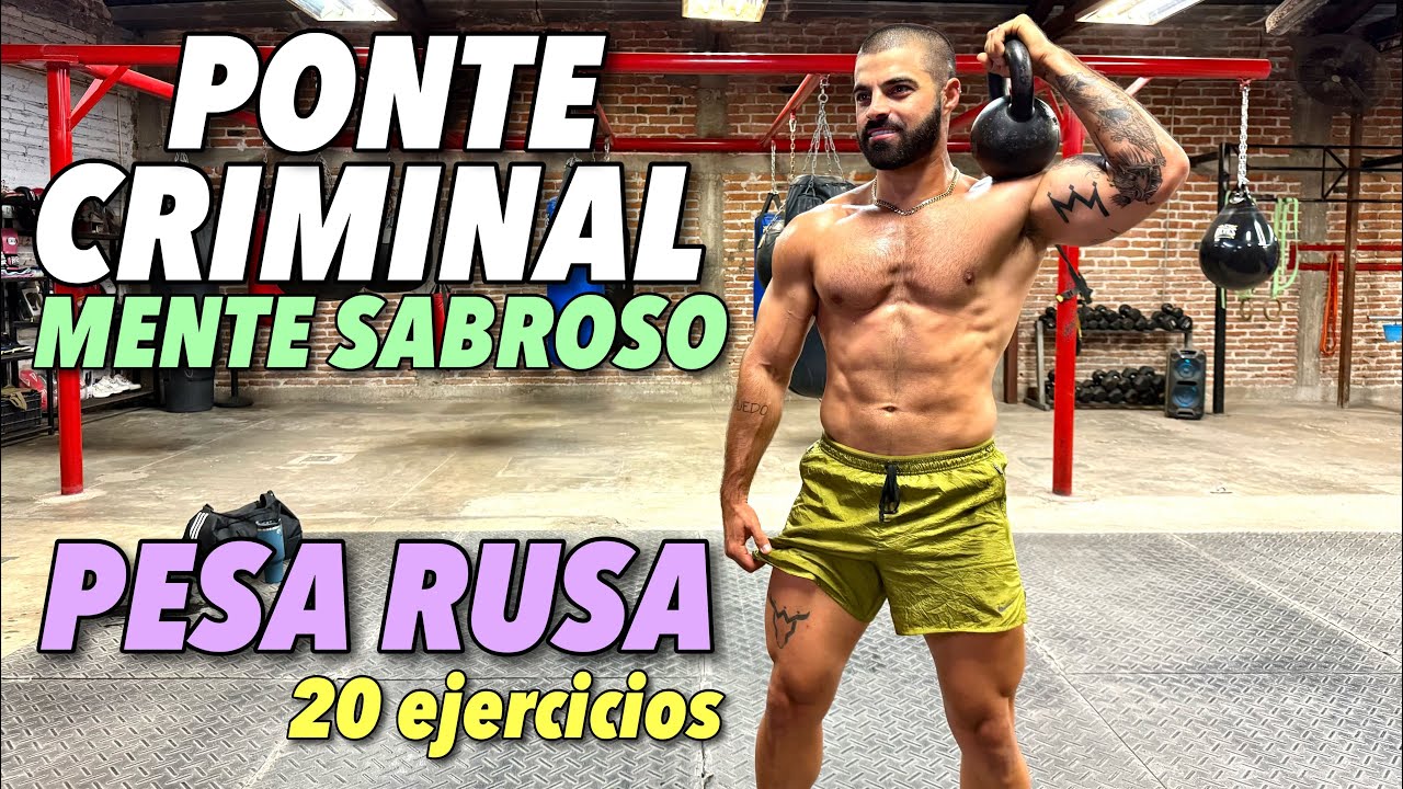 Rutina Ponte Criminal EN CASA (20 Minutos) 20 Ejercicios DIFERENTES