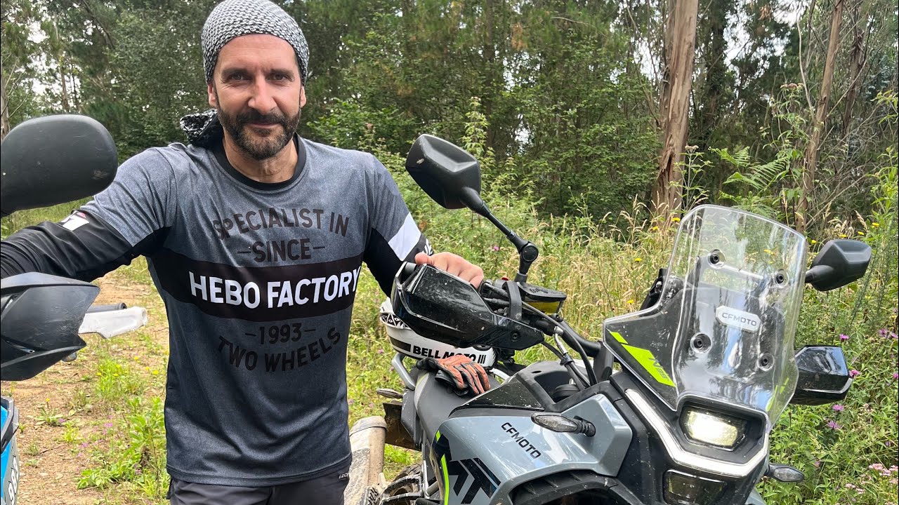 Nueva CFMoto 450 MT 🔥🖤🔥 La metemos en apuros? #offroad #ténéré700 #voge300rally #asturias #día1 #
