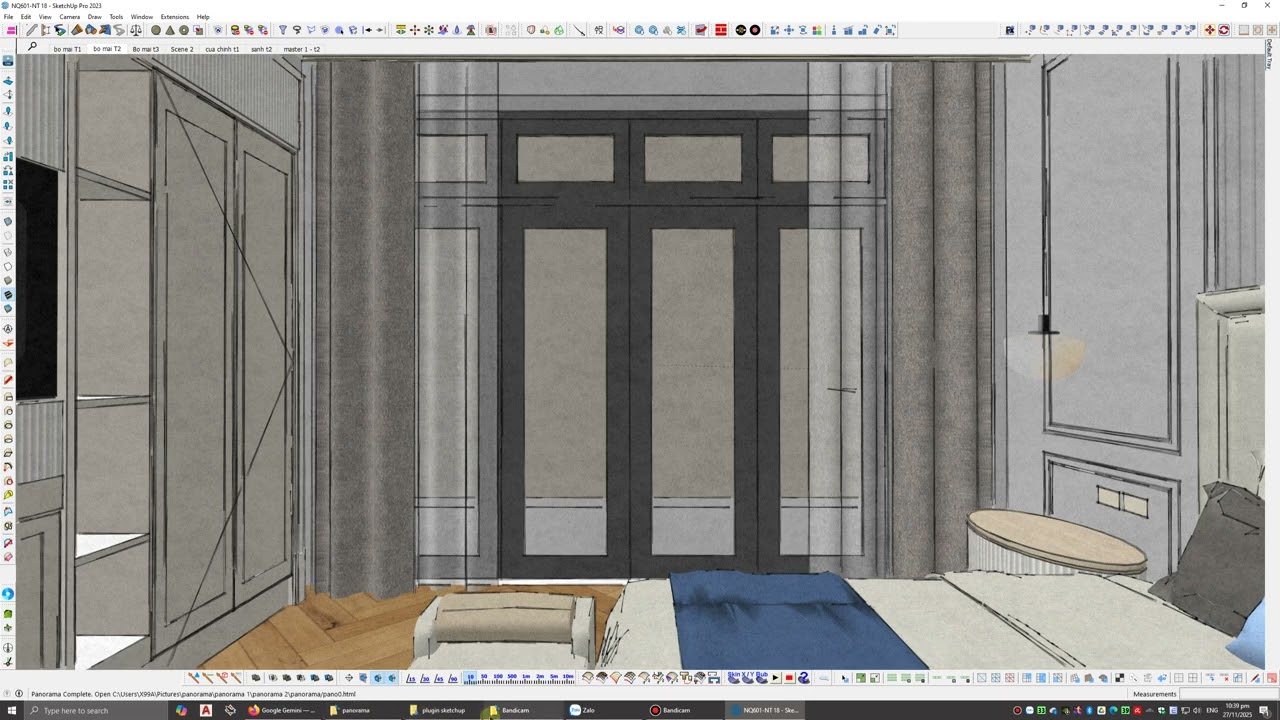 Make Spherical 360&deg; Panorama from SketchUp screen (no render) - 2025 tutorial