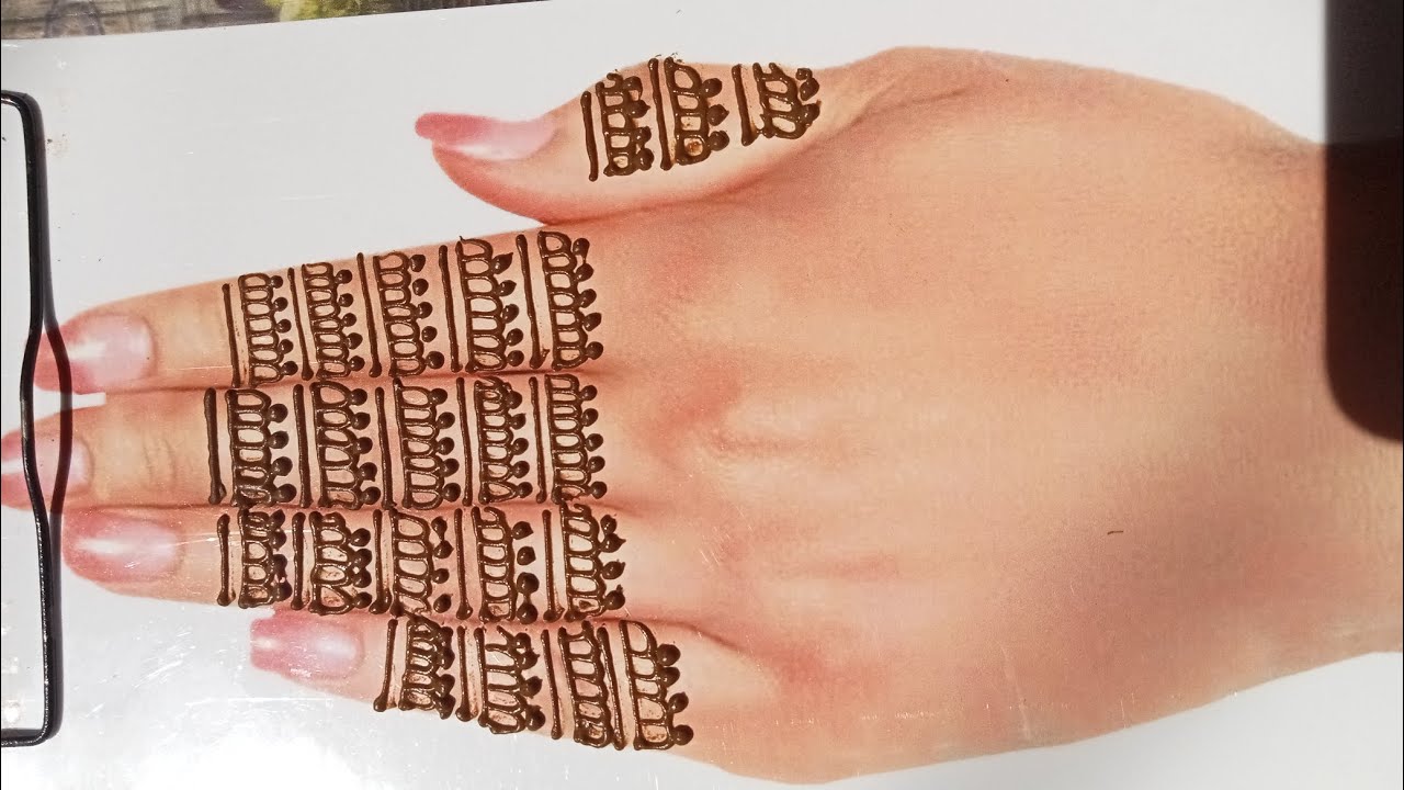 Easy Finger Mehndi Design | Simple Arabic Mehndi for Beginners | Mehndi Art | Mehndi art by sonu 