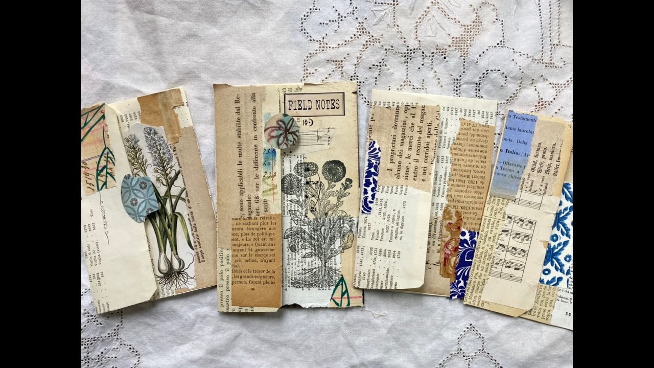Tutorial | Variations : Simple antique book page envelopes