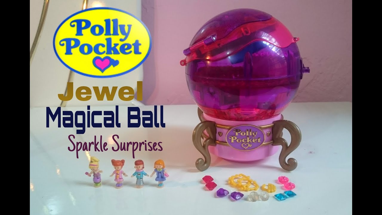 Vintage Polly Pocket - 1996 Jewel Magic Ball Sparkle Surprises