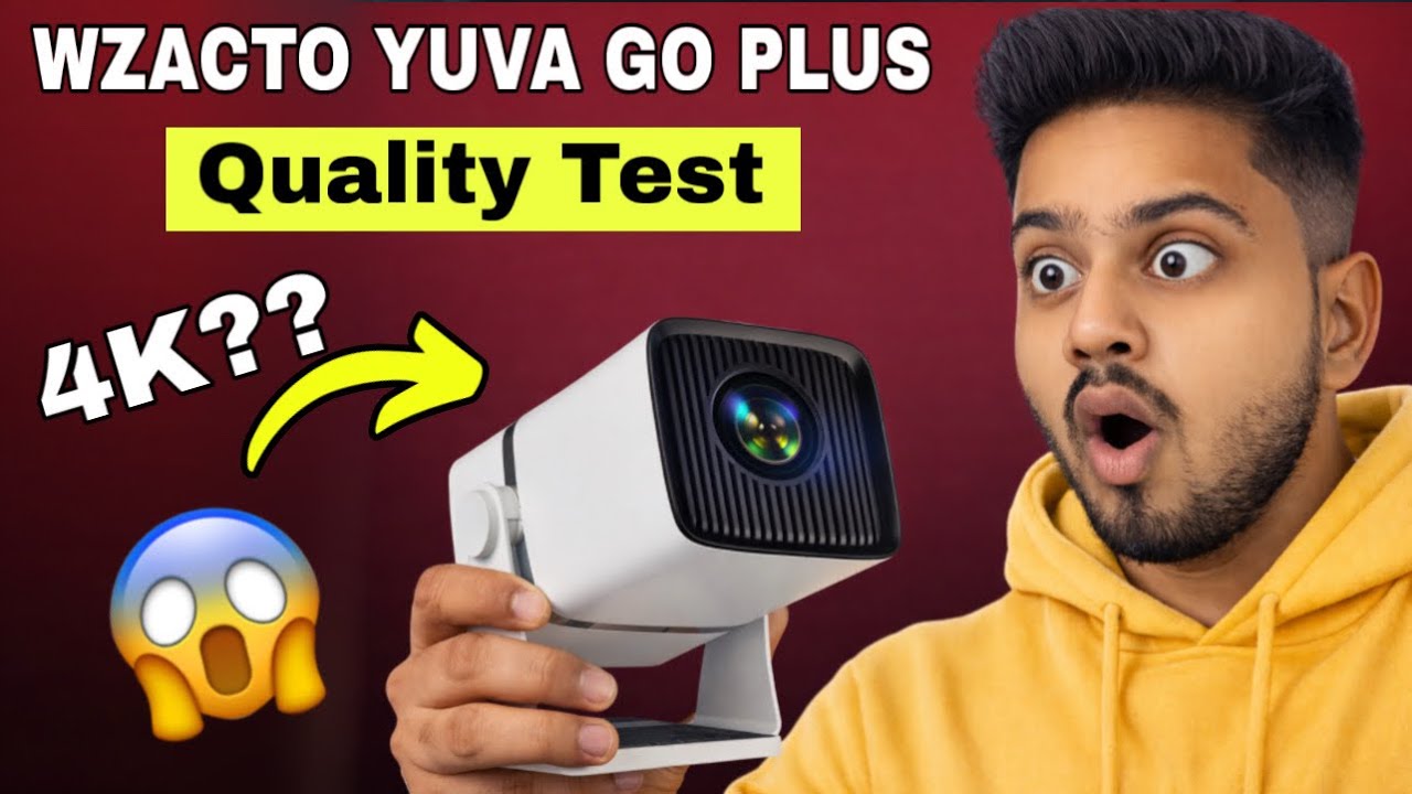 Wzatco yuva go plus 4K quality in 1080p | Wzatco yuva go plus projector quality review in detail