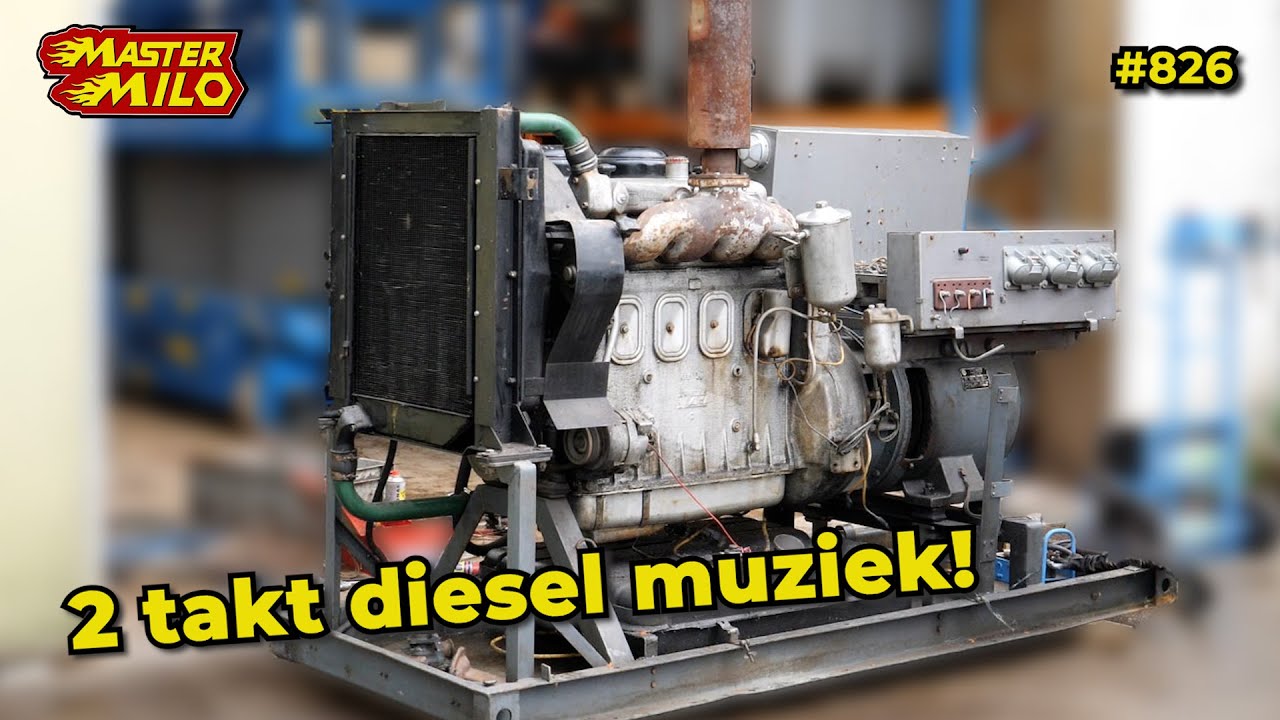 De YAaz 204 2 takt diesel met generator #826
