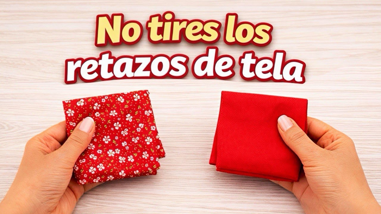 No tires los retazos de tela | Monedero de manzana paso a paso 🍎