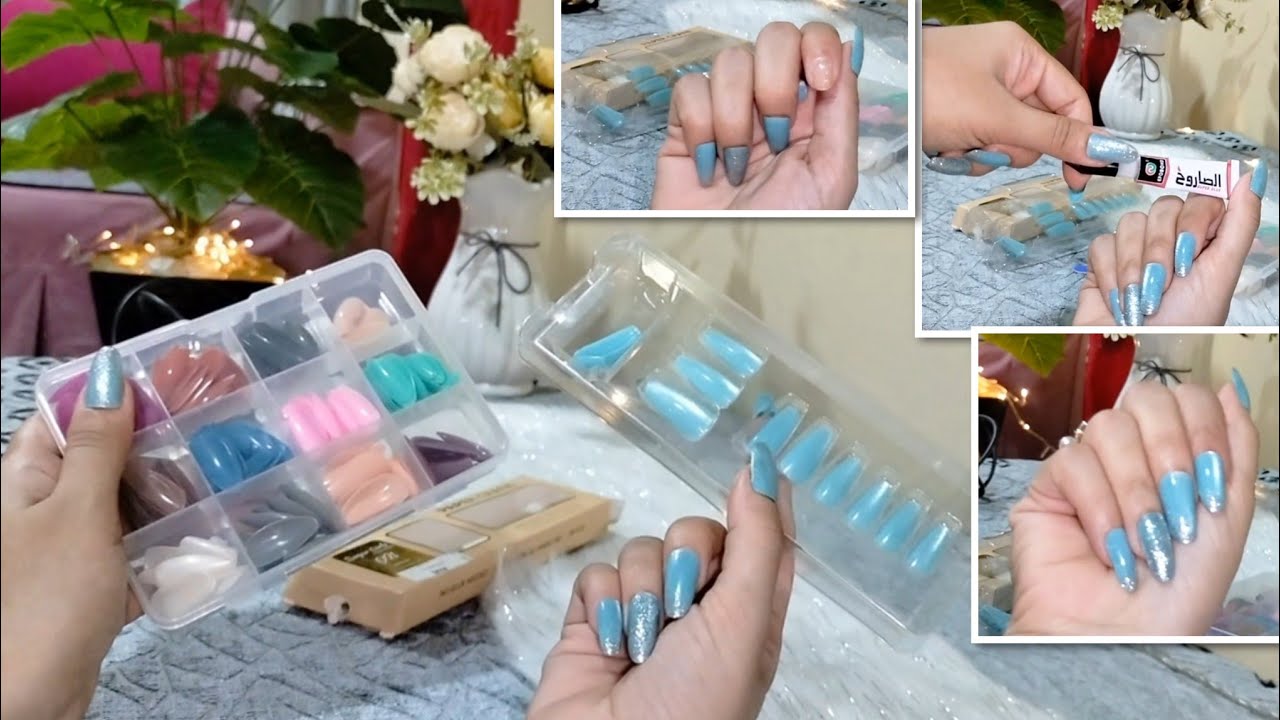 طريقة تركيب الأظافر💅مش بتمنعك من الوضوء والصلاه🤍وخلي بالك من الصاروخ😔في لزق الأظافر