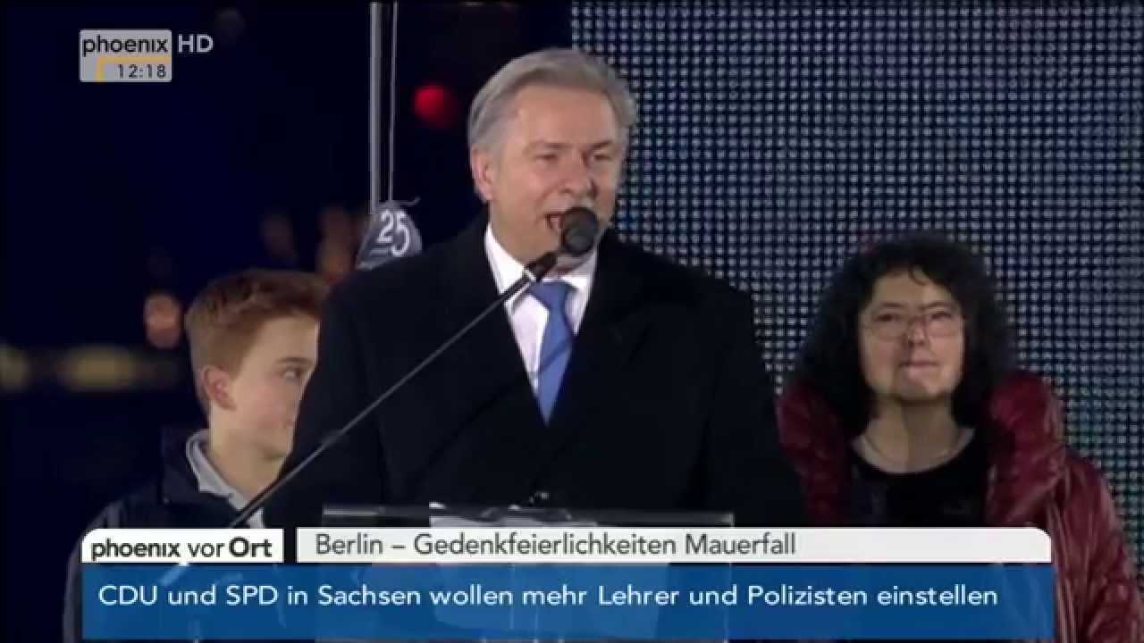 Mauerfall-Jubiläum: Klaus Wowereit zum 25. Jahrestag des Mauerfalls am 09.11.2014