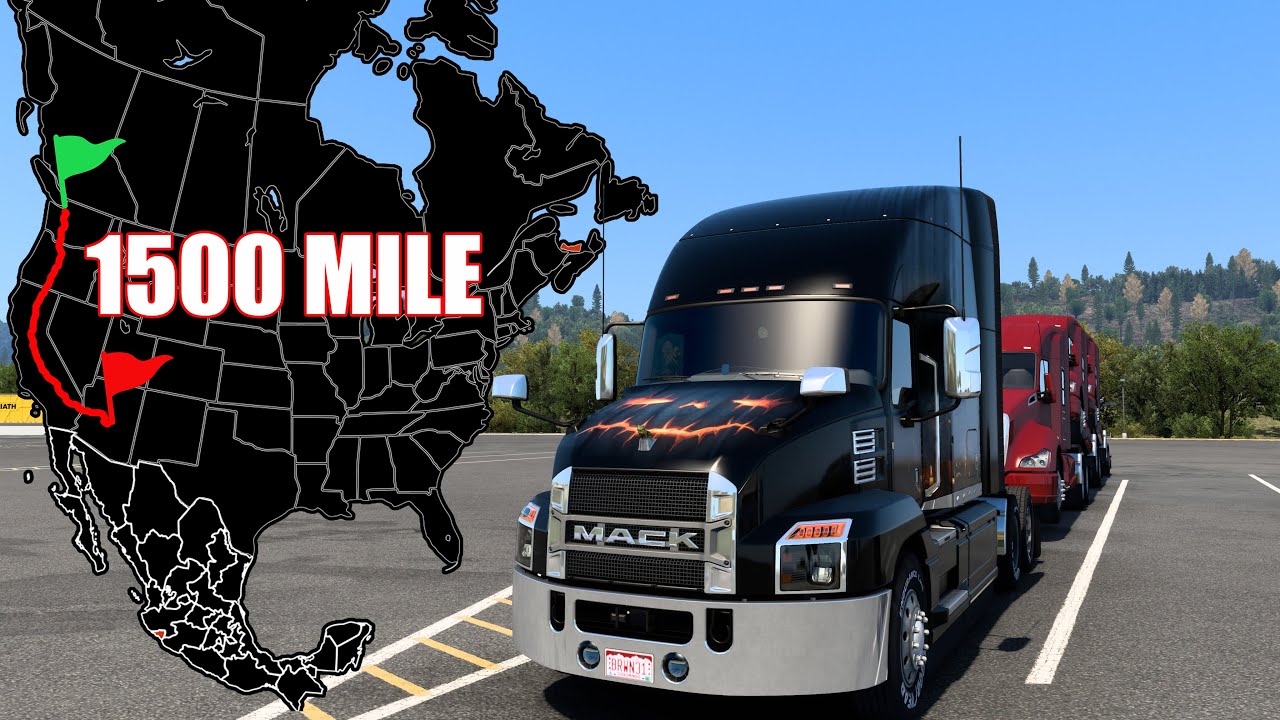 ATS Long Delivery (Phoenix to Seattle) | American Truck Simulator