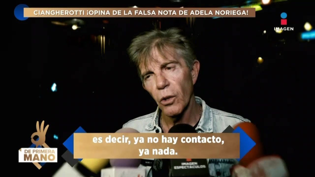 Fernando Ciangherotti REACCIONA a rumores sobre MU3RT3 de Adela Noriega | De Primera Mano