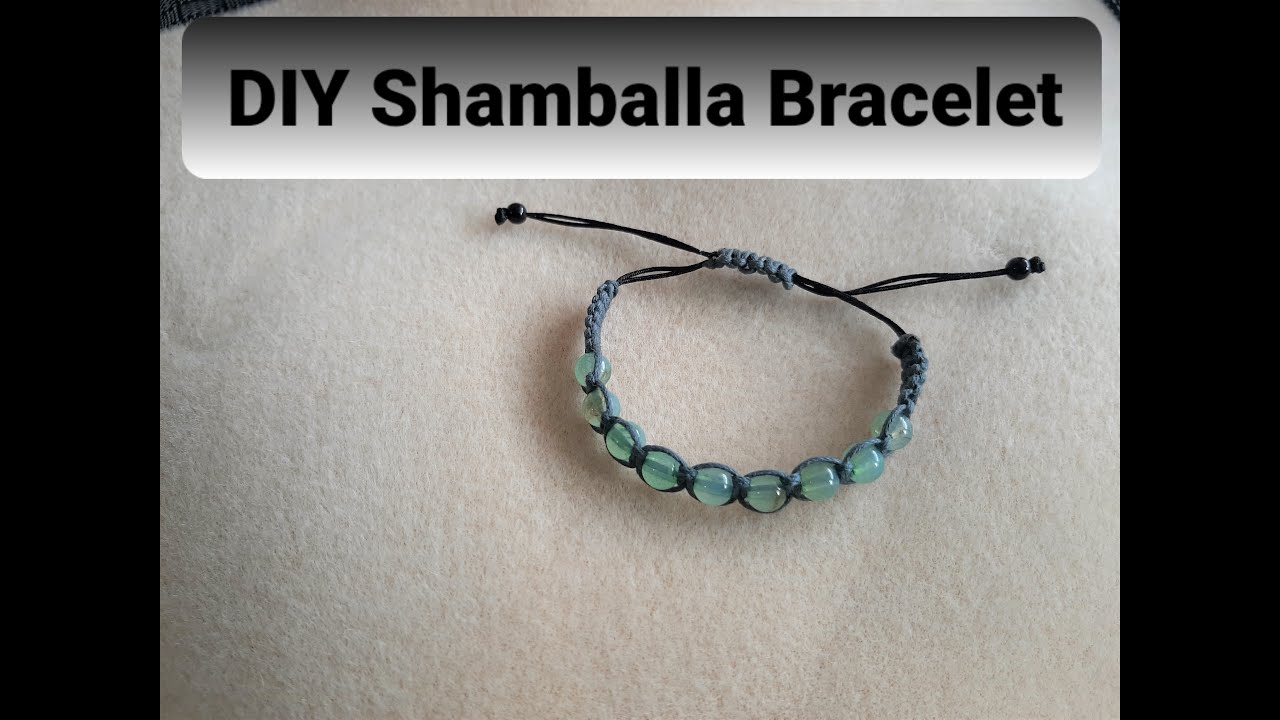 DIY Shamballa Bracelet | Square Knot | Cobra Stitch