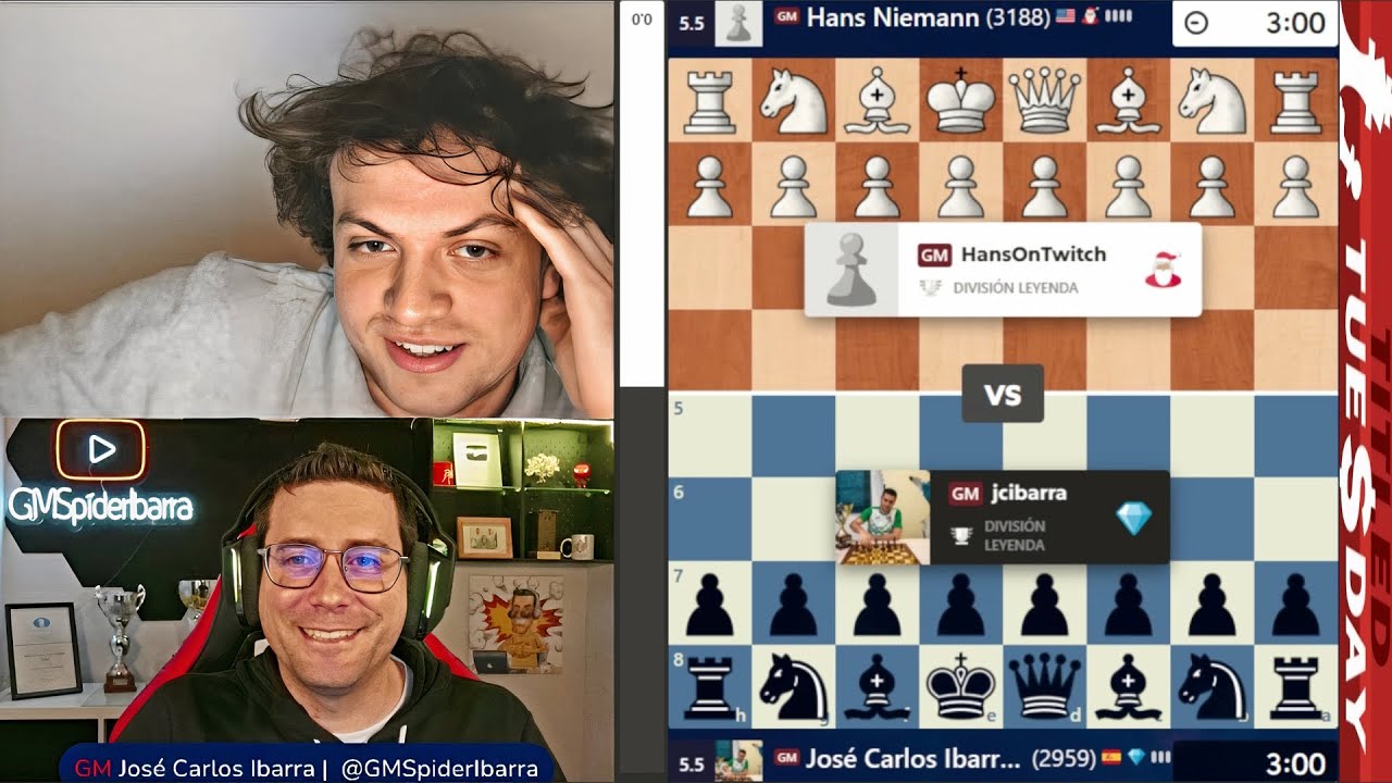 Titled TUESDAY! GM Hans Niemann vs GM Jos&eacute; Ibarra