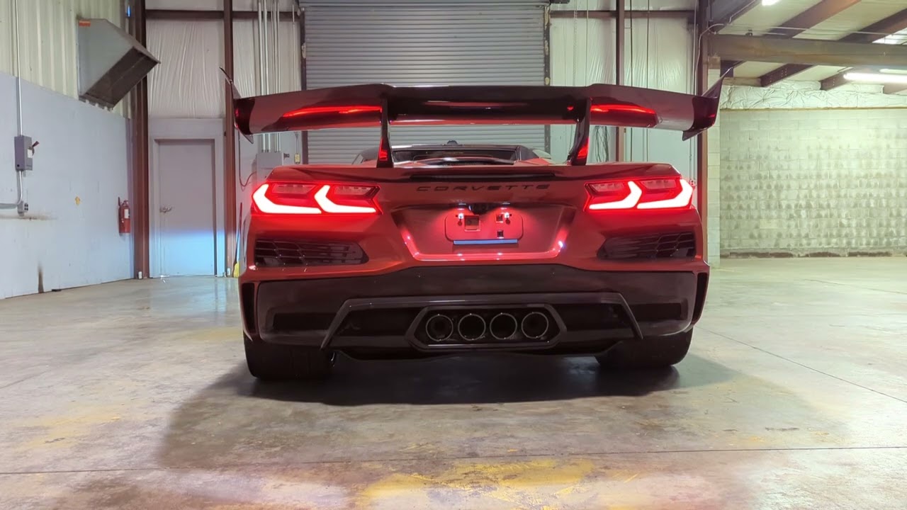 2026 Corvette ZR1 exhaust in Tour, Sport and Track mode 