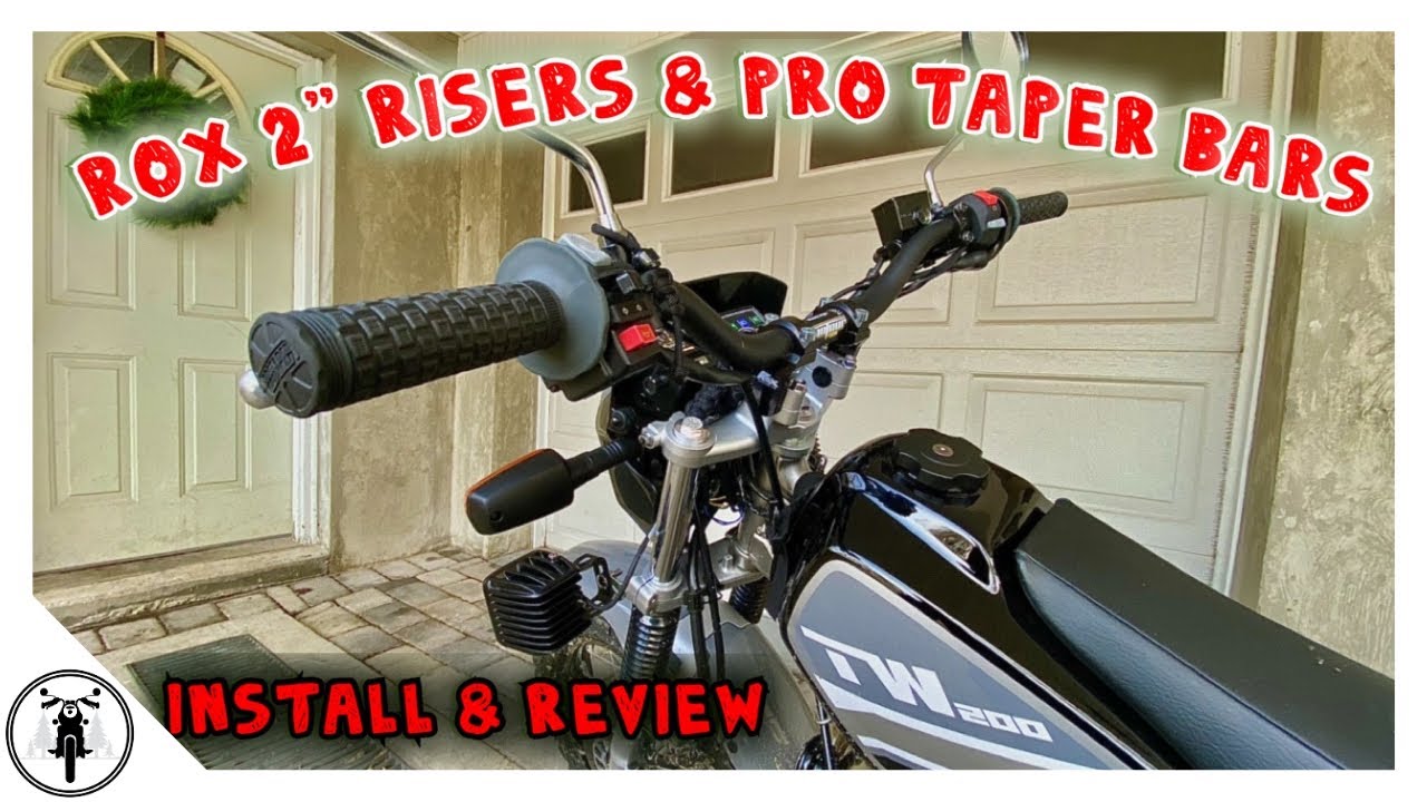 Yamaha TW200 Handlebar and Riser Install // Rox 2