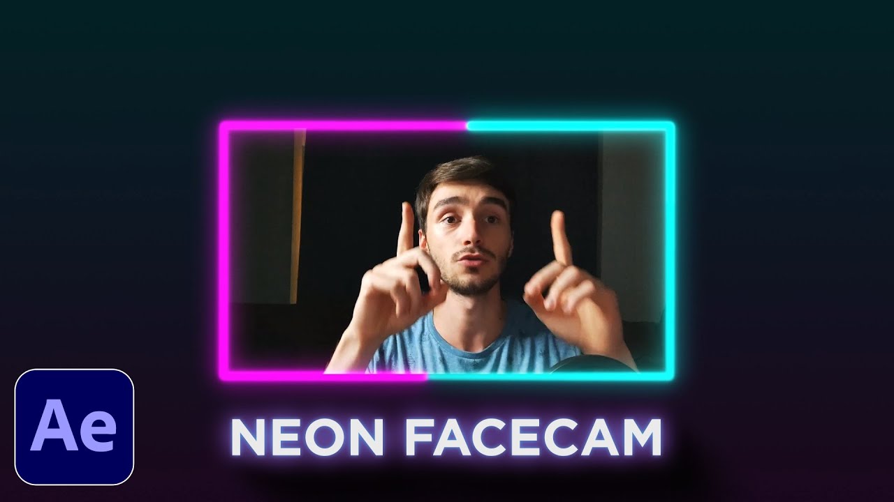 Учебное пособие по Neon Facecam в After Effects 2021 | Наложение веб-камеры/Facecam для прямых тр...