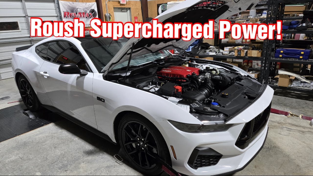 Roush Phase 2 Supercharger Setup Installed On A 2024 Mustang GT!