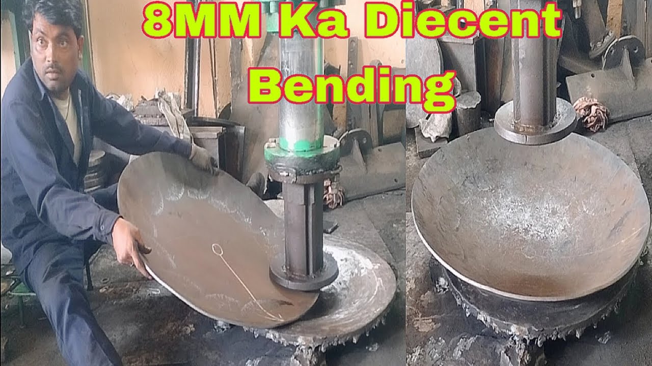 8 MM Thickness Ka Diecent Bending Hydraulic press Machine Tava Type Diecent K.B Saroj
