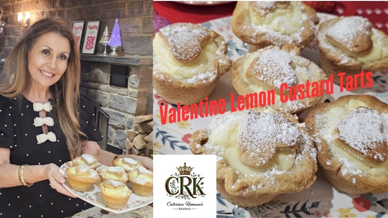 Лимонные пирожные с заварным кремом ко Дню святого Валентина 🇮🇹 ❤️❤️❤️Еда — мой язык любви ❤️❤️ 2...