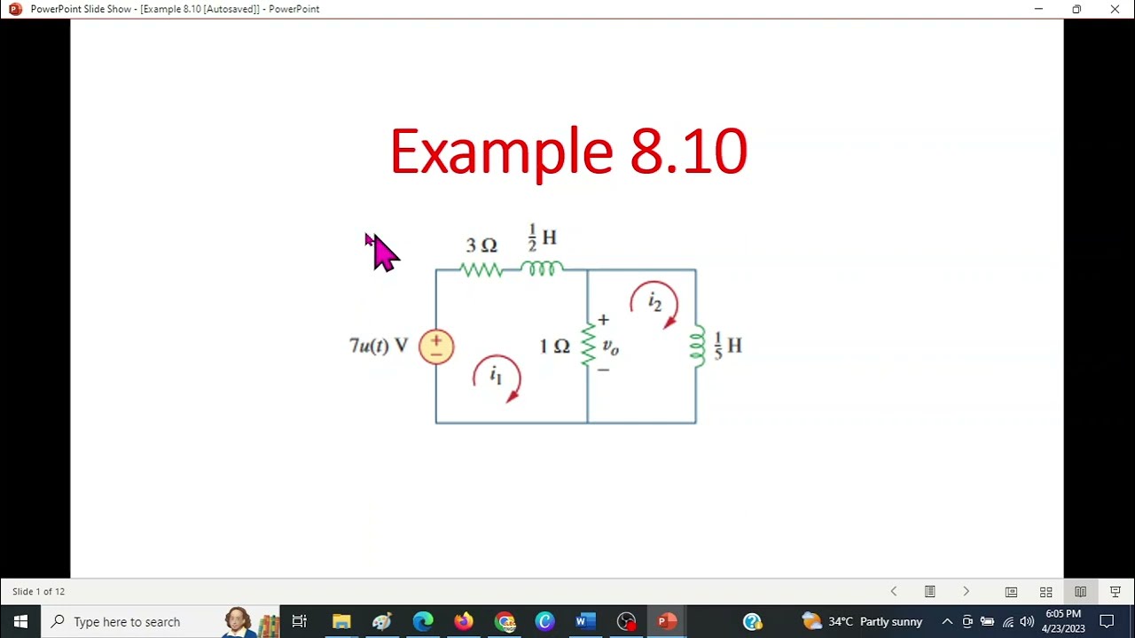 (U)LCA(A) Ex 8.10 ||  Second Order Circuit