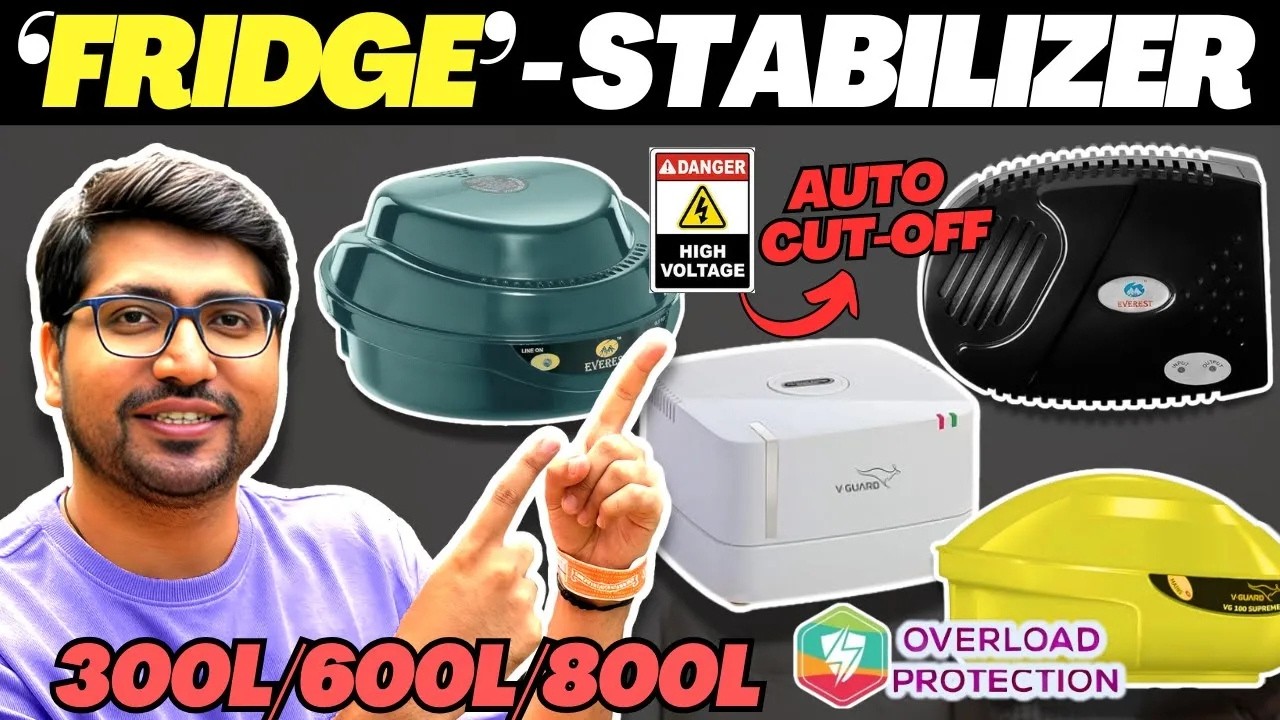 Best Stabilizer for Refrigerator in India🔥Best Stabilizer for Fridge🔥Everest/V-Guard Stabilizer