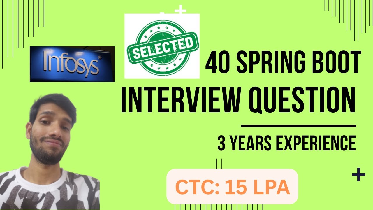 CTC 15+ LPA Infosys Spring Boot Developer Interview Questions & Answer | 3 Years Java Experience