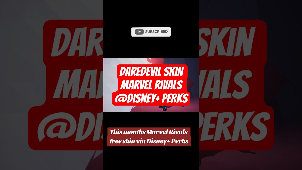 Marvel Rivals Daredevil skin from Disney+ Perks for December
