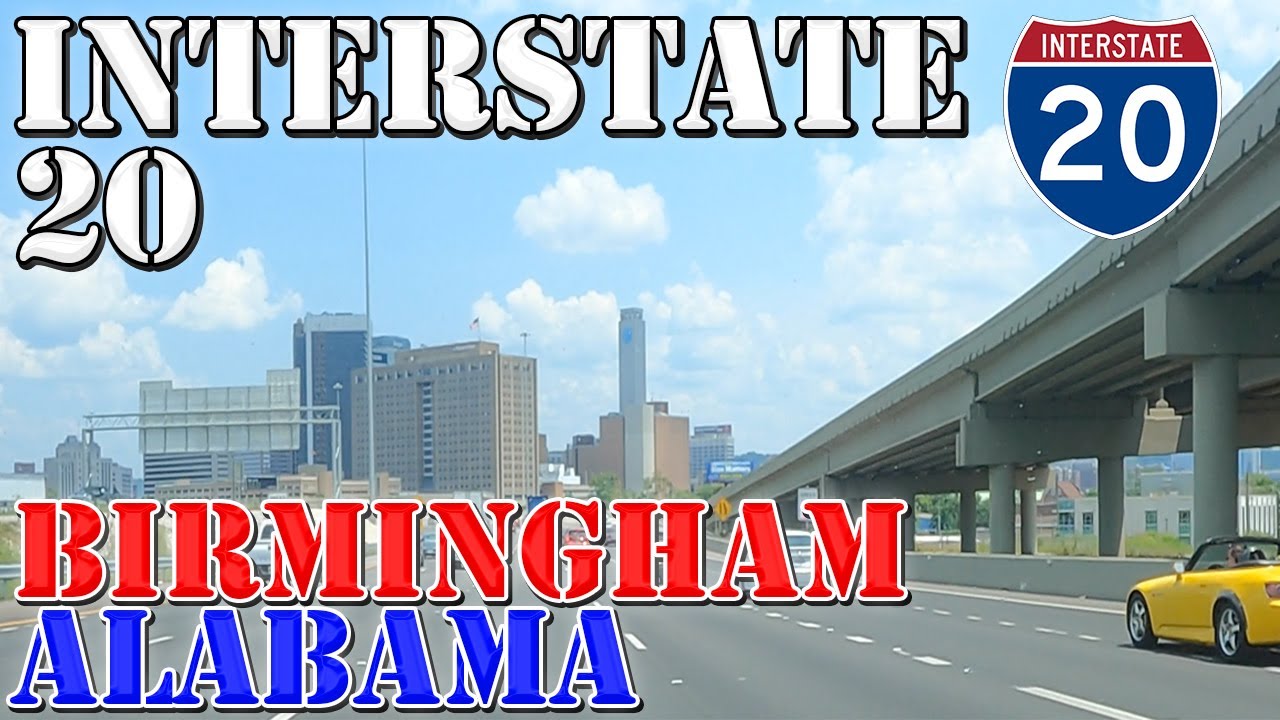 I-20 East - Birmingham - Alabama - 4K Highway Drive