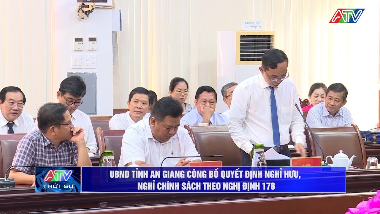 UBND tỉnh An Giang công bố quyết định nghỉ hưu, nghỉ chính sách theo Nghị định 178