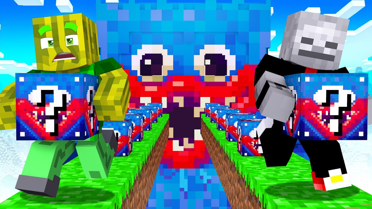 MINECRAFT, ABER mit HUGGY WUGGY LUCKY BLOCK?!