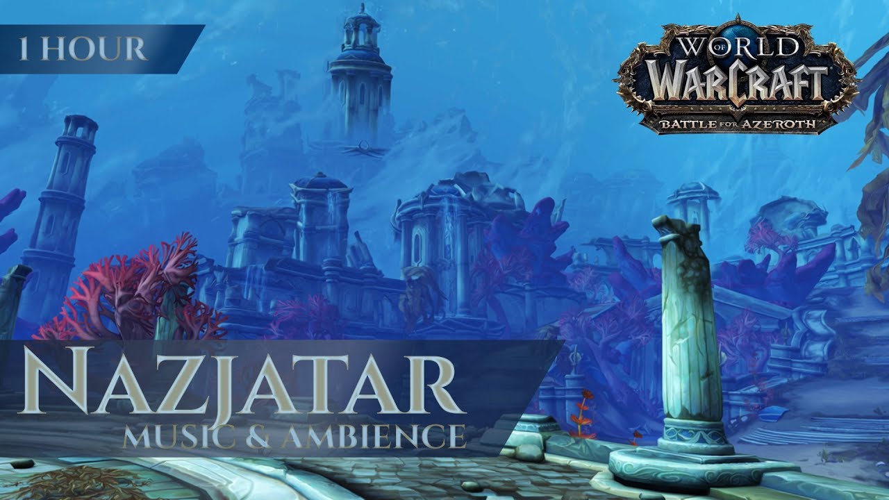 Nazjatar and Zin-Azshari - Music & Ambience (1 hour, 4K, World of Warcraft Battle for Azeroth)