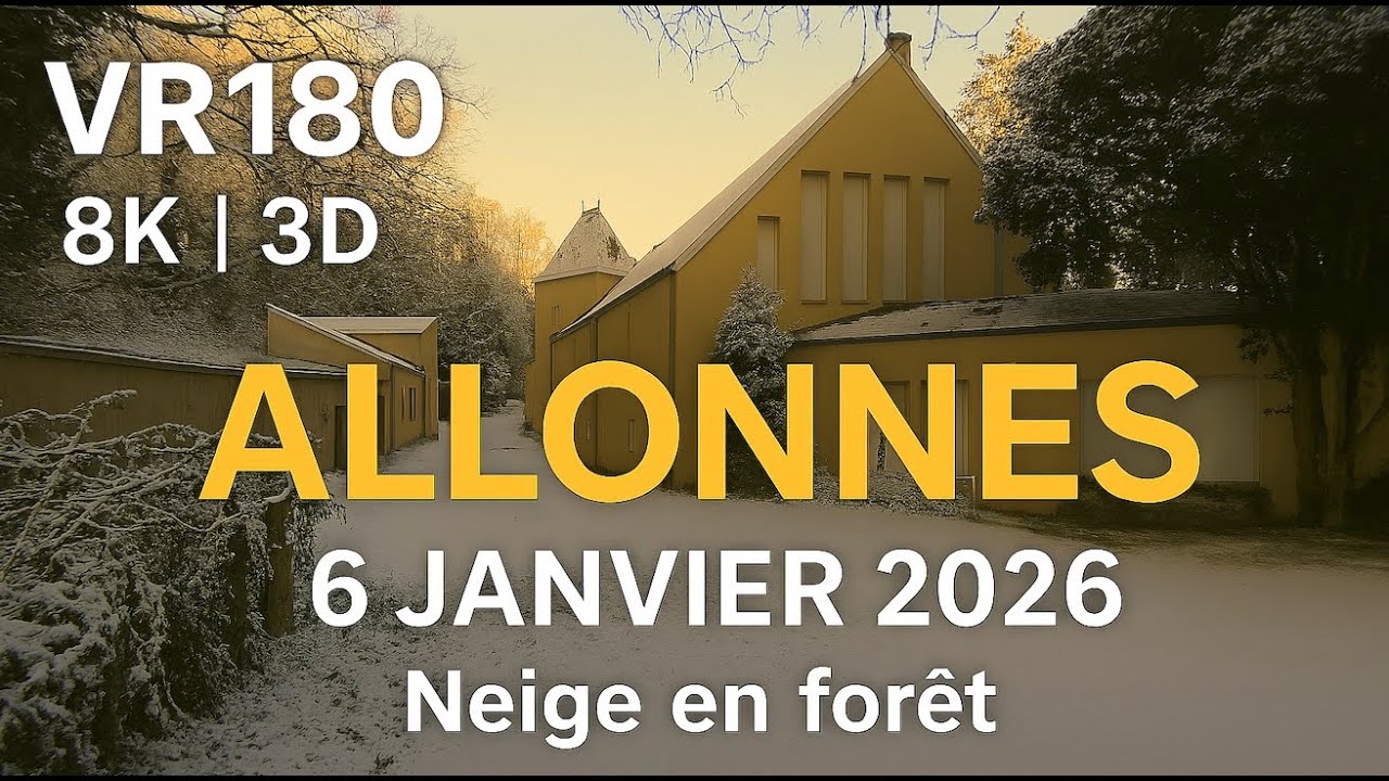 Trannche de vie - ALLONNES Neige  sur la forêt - 6 janvier 2026