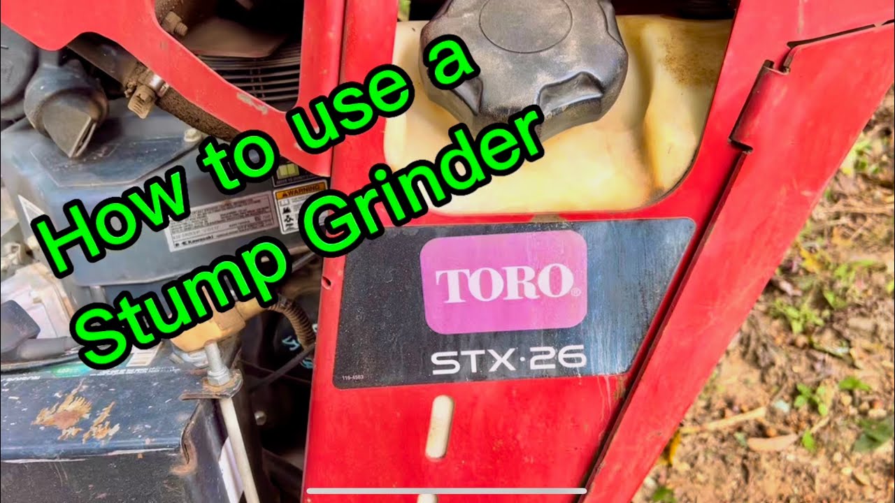How to Use a Stump Grinder Toro STX-26 Stump Removal Stump Grinding