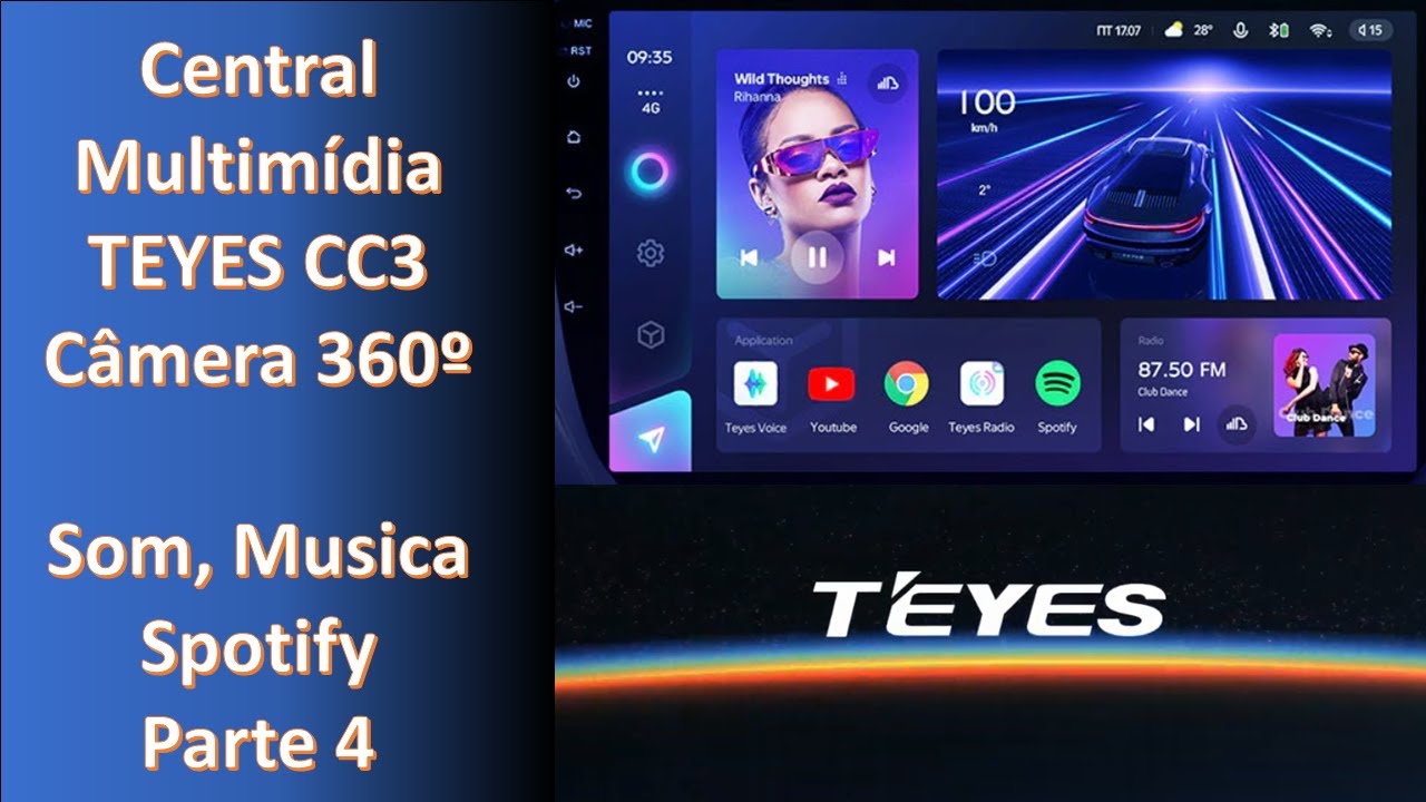 TEYES CC3 - Apps Músicas e ajustes de som