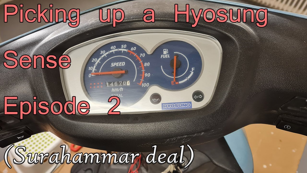 Picking up a Hyosung Sense 2001 in Surahammar Ep 2
