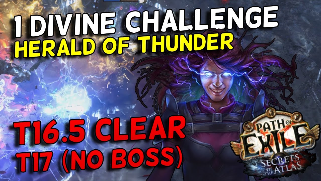 Autobomber! Herald of Thunder Elementalist - 1 Divine Challenge | Path of Exile 3.26