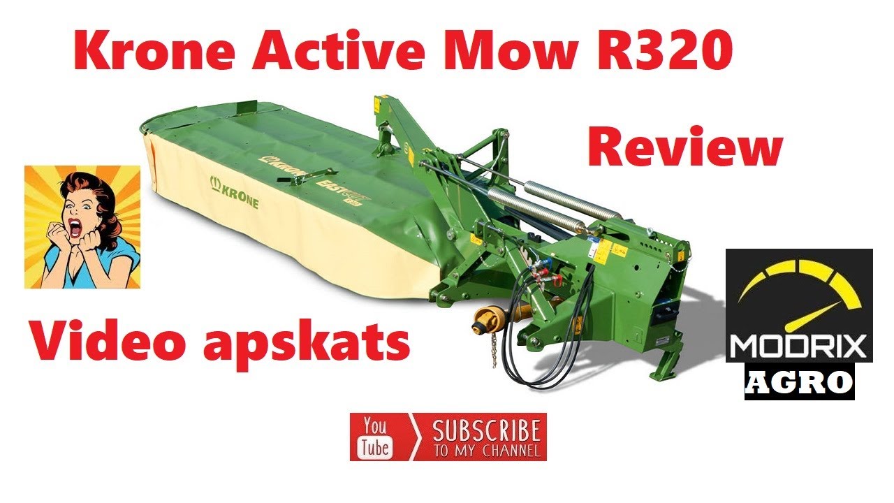 🔥Krone Active Mow R320 🚜2020 Pļaujmašīnas Apskats