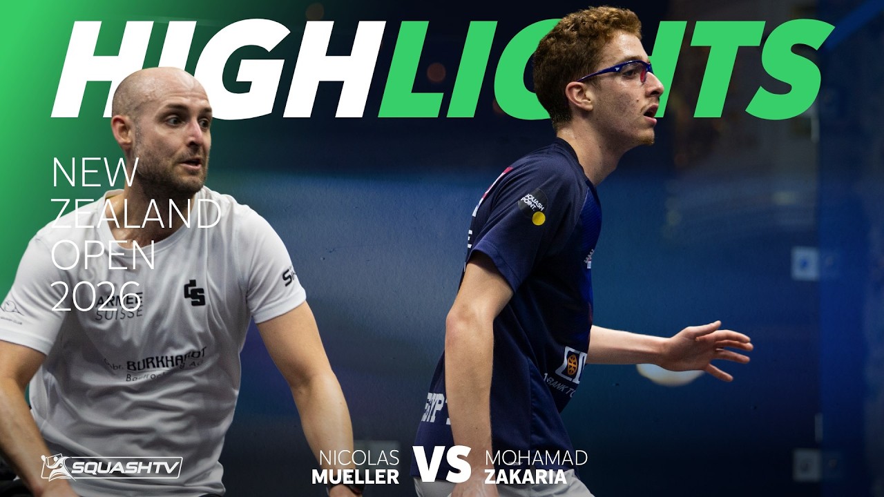 🇪🇬 Zakaria v Mueller 🇨🇭 | New Zealand Open 2026 | QUARTER FINAL HIGHLIGHTS