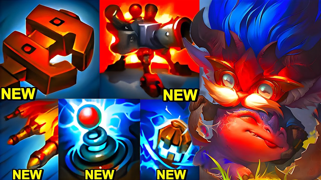 Wild Rift China Heimerdinger - 17KILL New Champ Heimer Build Runes  Dragon Trainer Heimerdinger Skin