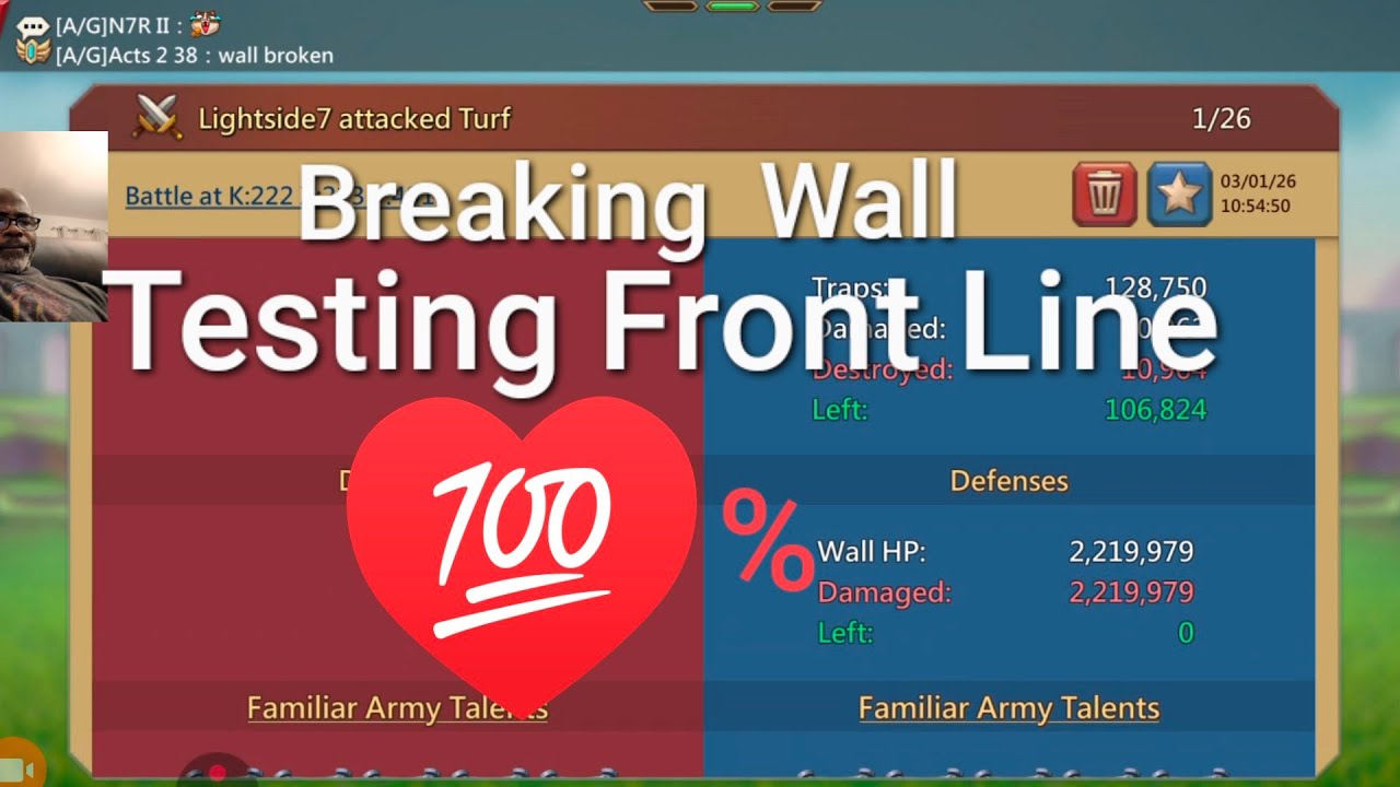 Breaking the Wall is EASY-Testing Front Line is No Problemo-lords mobile Rally Leaders