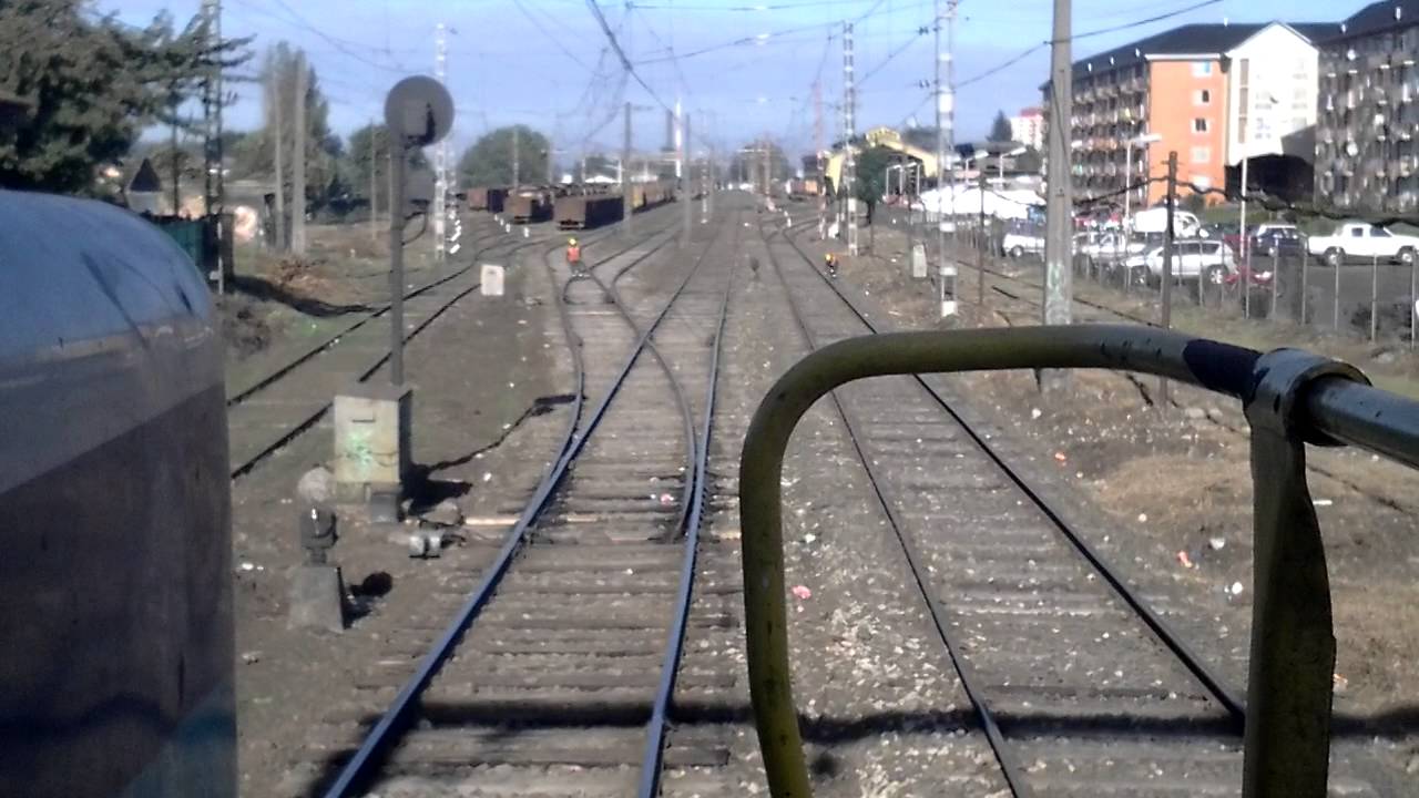 TREN 50083 INGRESANDO AL PATIO DE CARGA DE ESTACION TEMUCO