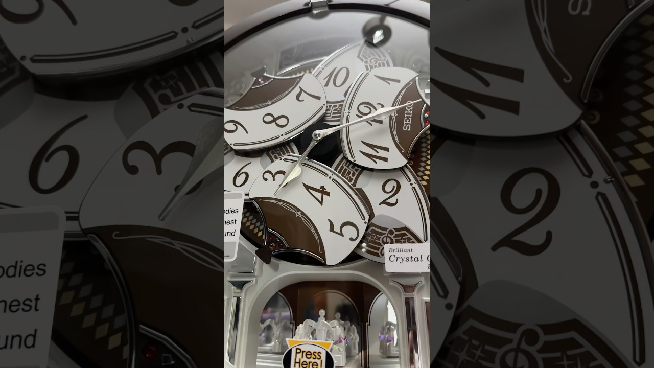 SEIKO QXM615BRH &ldquo;Snow Castle&rdquo; Melodies in Motion Clock playing &ldquo;Wedding March&rdquo;