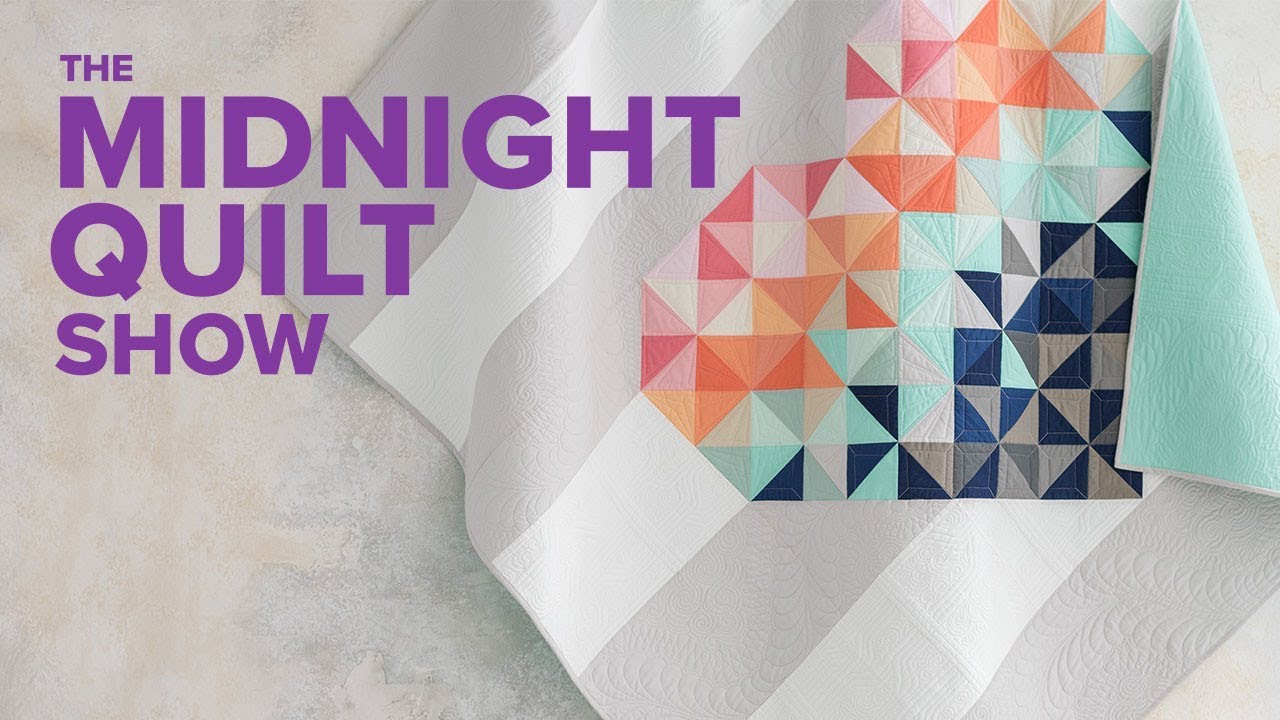 Modern Colorful Heart Quilt | S6E4 Midnight Quilt Show with Angela Walters
