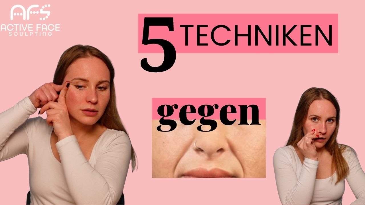 Nasolabialfalte loswerden / Massage gegen Falten