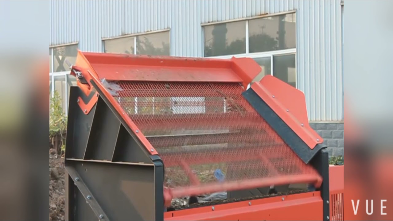 Soil screener in action.