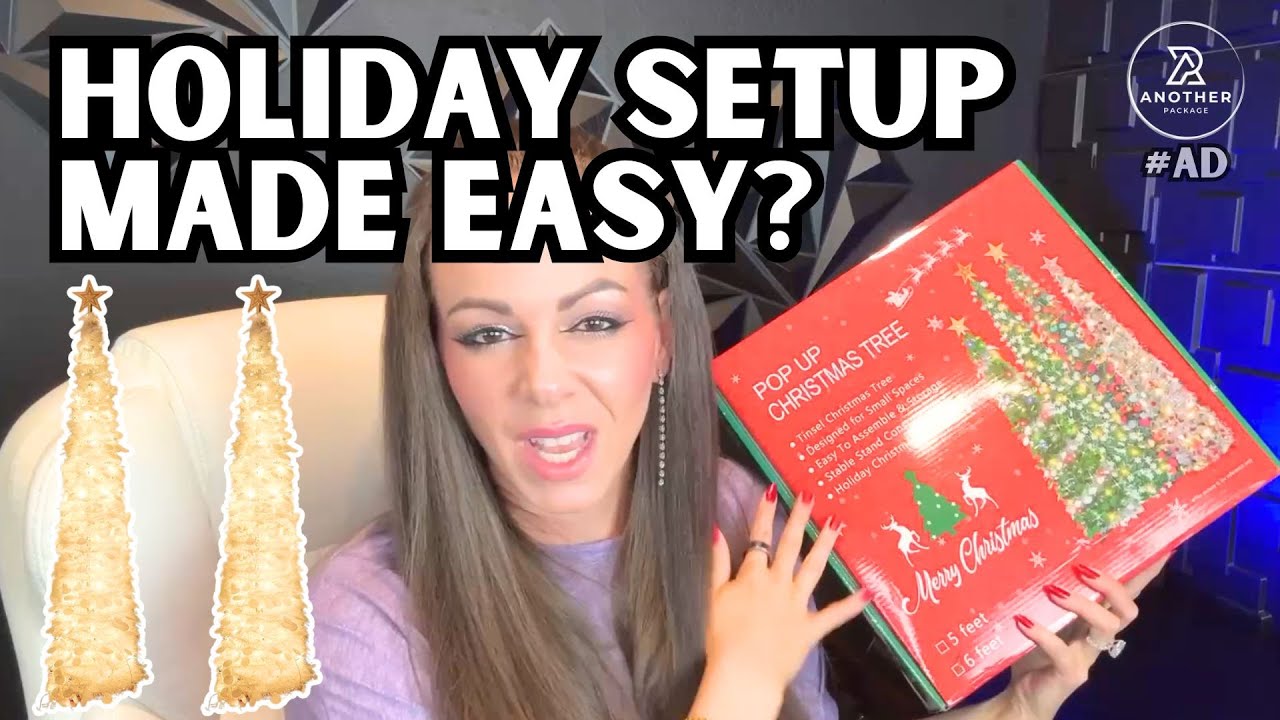 I Tried a Pop-Up Christmas Tree With 100 LED Lights!