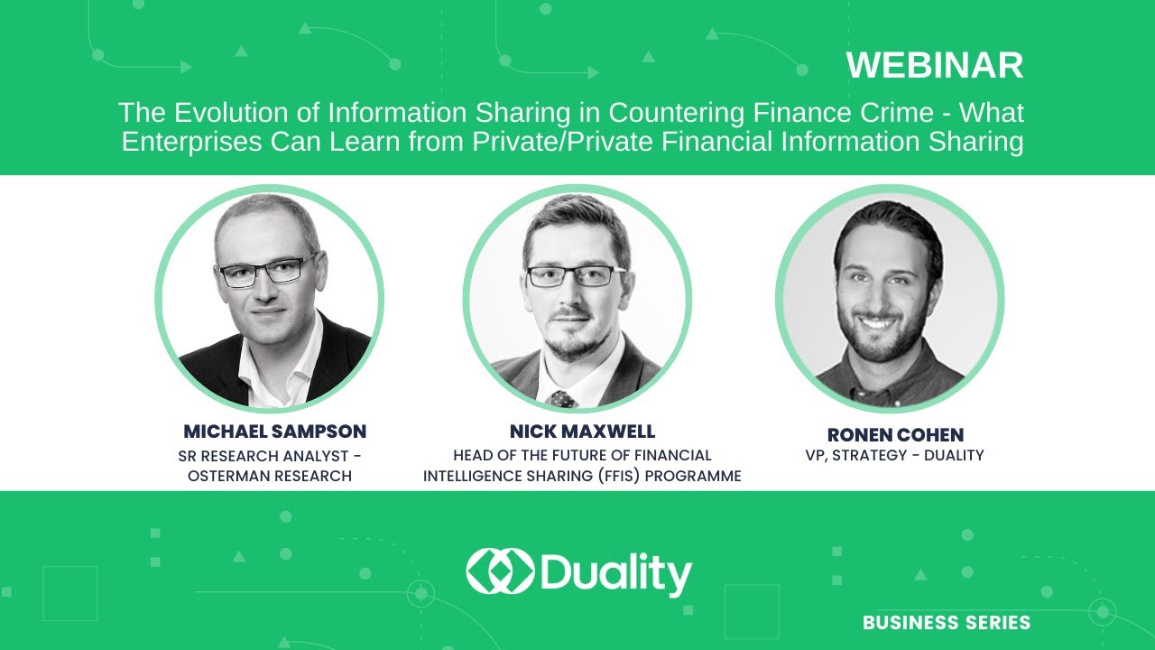 The Evolution of Information Sharing in Countering Finance Crime