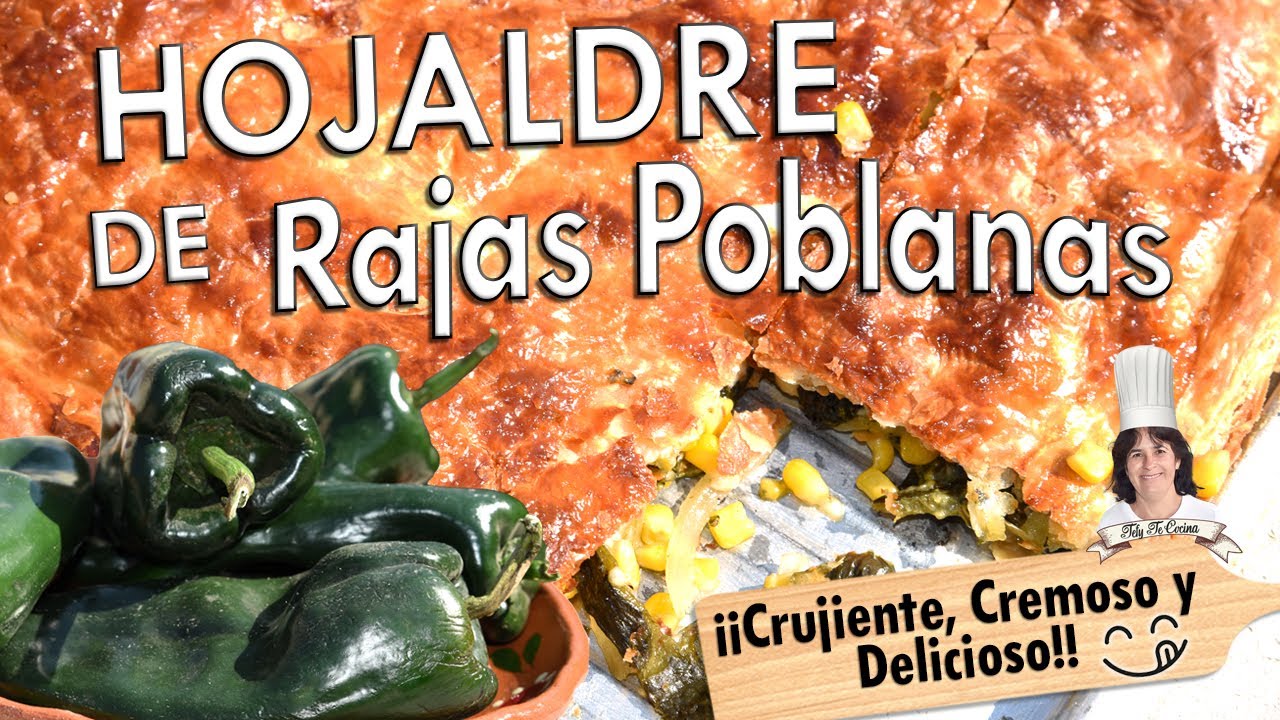 Hojaldre Relleno de Rajas Poblanas: ¡Crujiente, Cremoso y Delicioso! 🇲🇽🔥