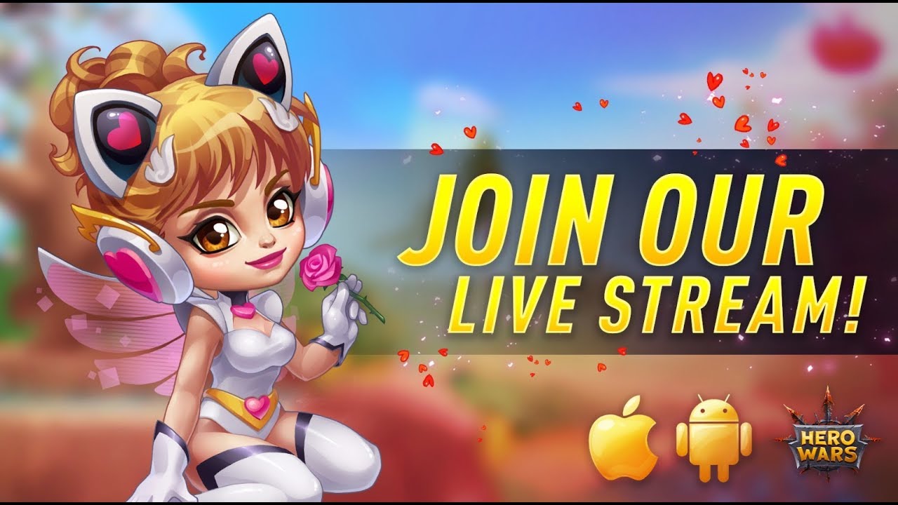 Valentine's Day Update Live Stream! | Hero Wars Mobile