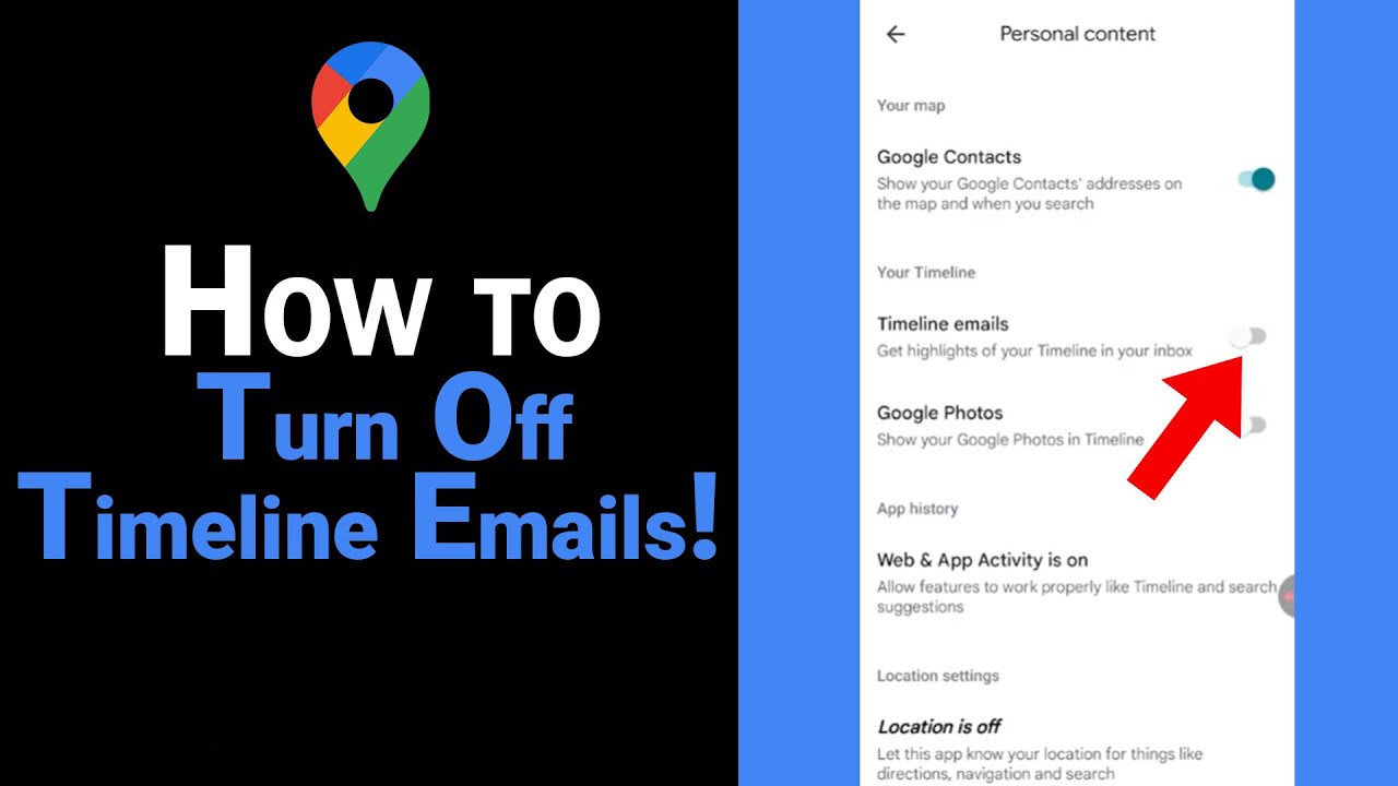 How to Turn Off Timeline Emails on Google Map [New]